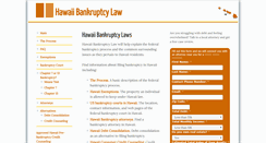 Desktop Screenshot of hawaiibankruptcy.com