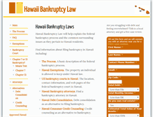 Tablet Screenshot of hawaiibankruptcy.com